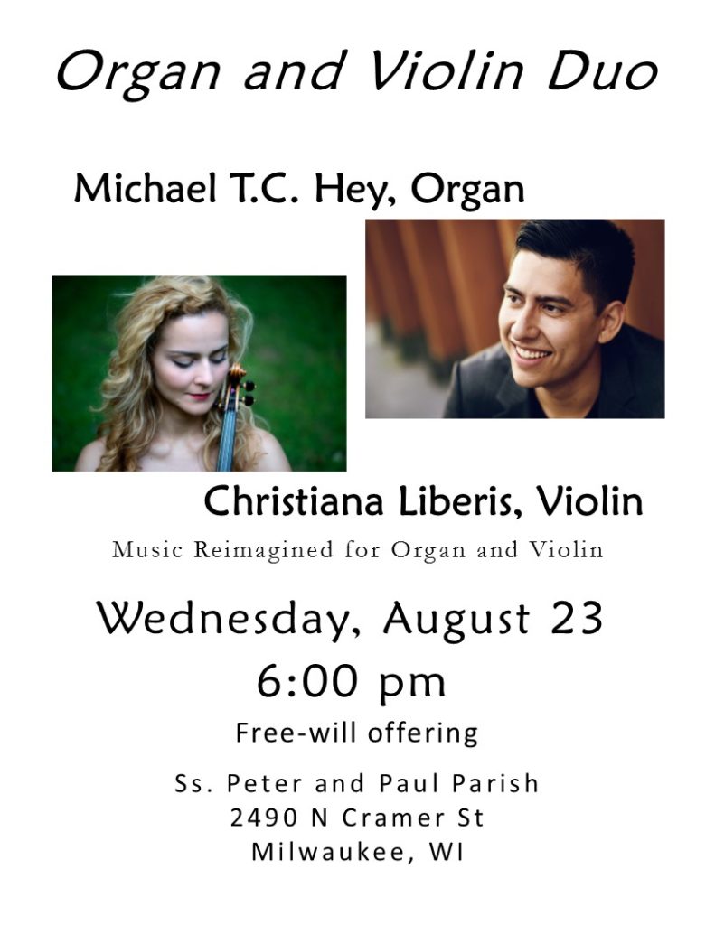 Michael Hey in Concert @ SS Peter & Paul Church | Milwaukee | Wisconsin | United States