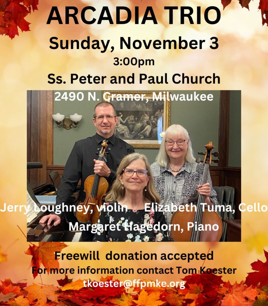 Concert: Arcadia Trio @ SS Peter & Paul Church | Wisconsin | United States