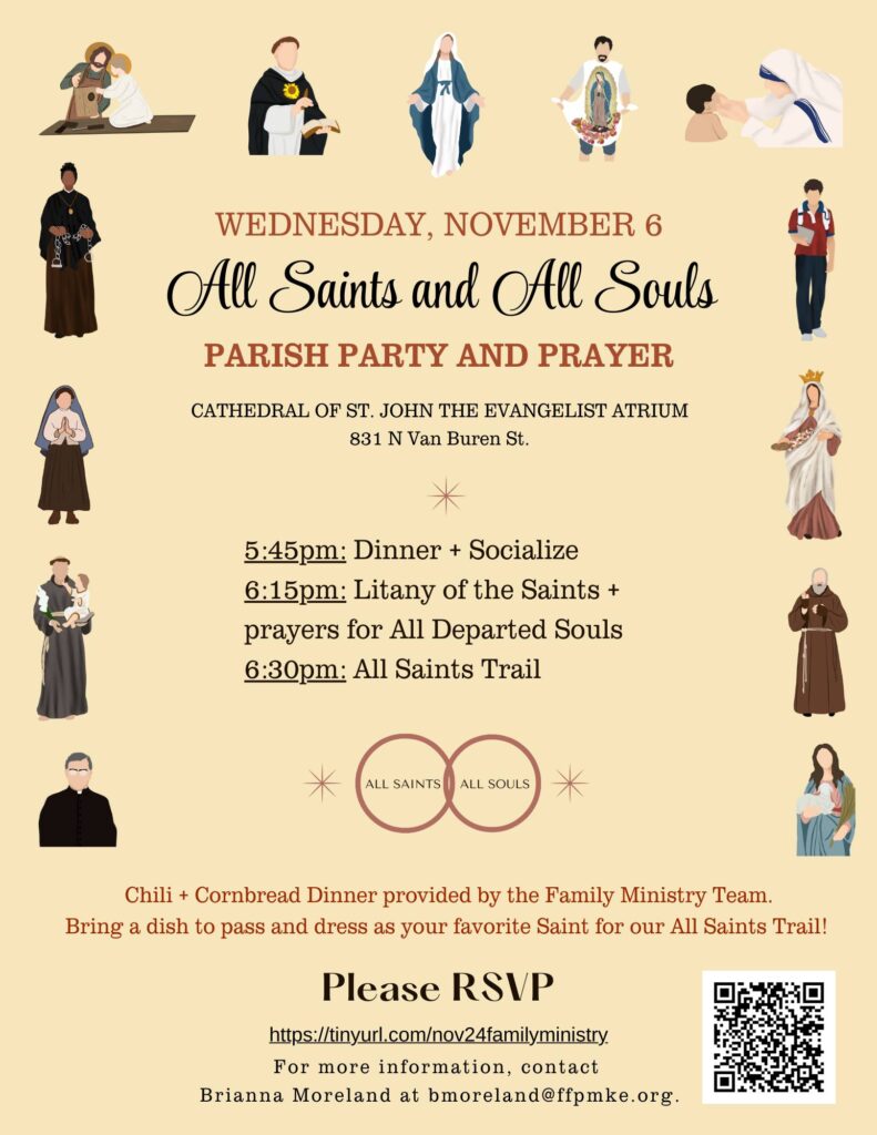 All Saints and All Souls Parish Party and Prayer @ Cathedral of St. John the Evangelist Atrium | Milwaukee | Wisconsin | United States