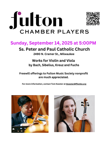 Concert: Fulton Chamber Players @ SS Peter & Paul Church | Milwaukee | Wisconsin | United States